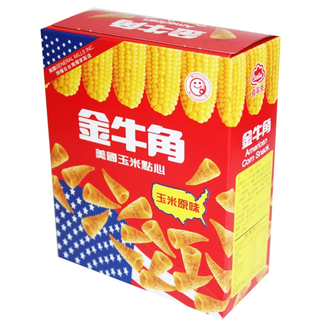 【喜年來】金牛角玉米原味(35g) 三入組