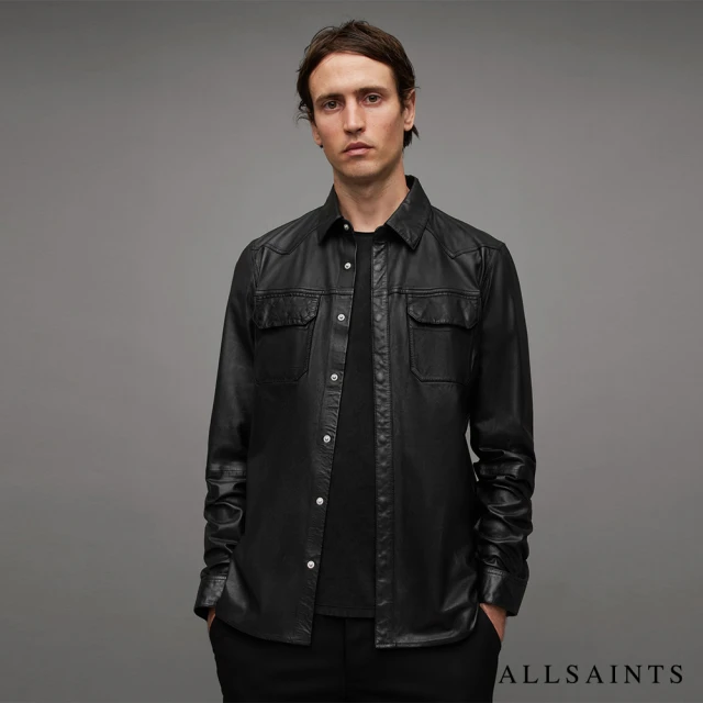 ALLSAINTSALLSAINTS IVAN 羊皮襯衫Black(舒適版型)