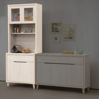 【完美主義】Renee 多功能雙層3尺岩板餐廚櫃(收納櫃/廚房櫃/置物櫃)