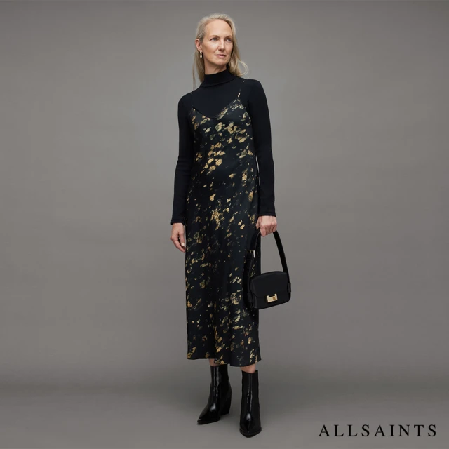 ALLSAINTSALLSAINTS BRYONY RONNIE 中長版洋裝Black(常規版型)