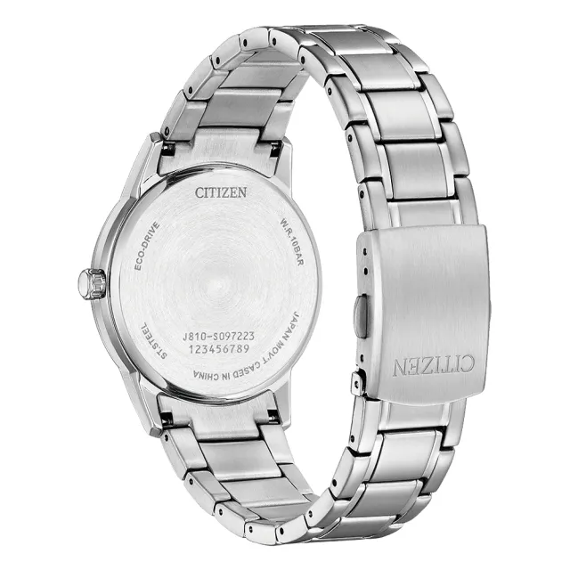 【CITIZEN 星辰】光動能簡約大三針手錶-40mm 送行動電源 畢業禮物(AW1231-66E)