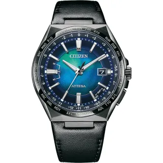 【CITIZEN 星辰】官方授權C1 千彩之海 限量 時尚鈦金屬光動能電波萬年曆手錶-42.5mm(CB0215-18L)