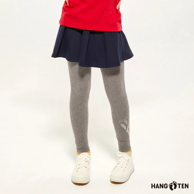 Hang TenHang Ten 童裝-恆溫多功能-保暖假兩件安全反光針織褲裙(深藍)