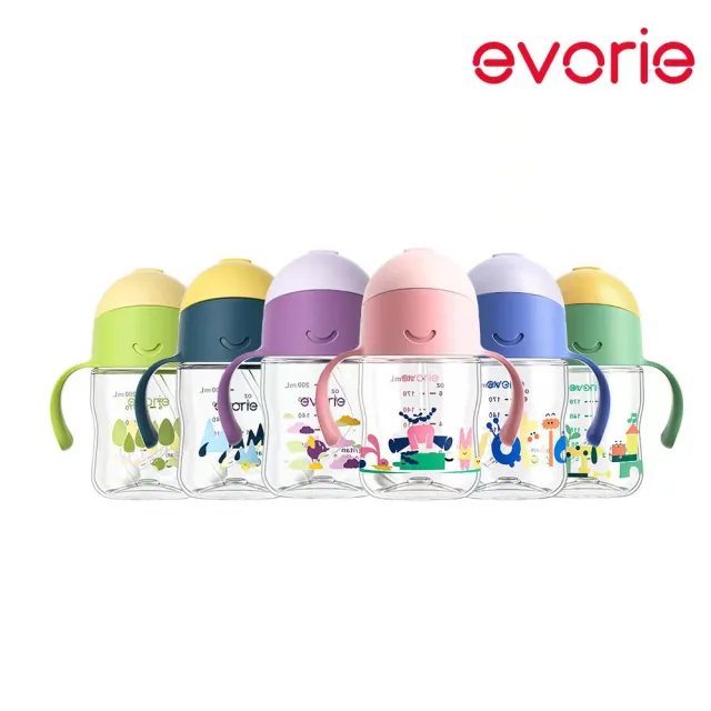 Evorie Tritan Baby 360 Straw Water Bottle Sippy Cup 200mL