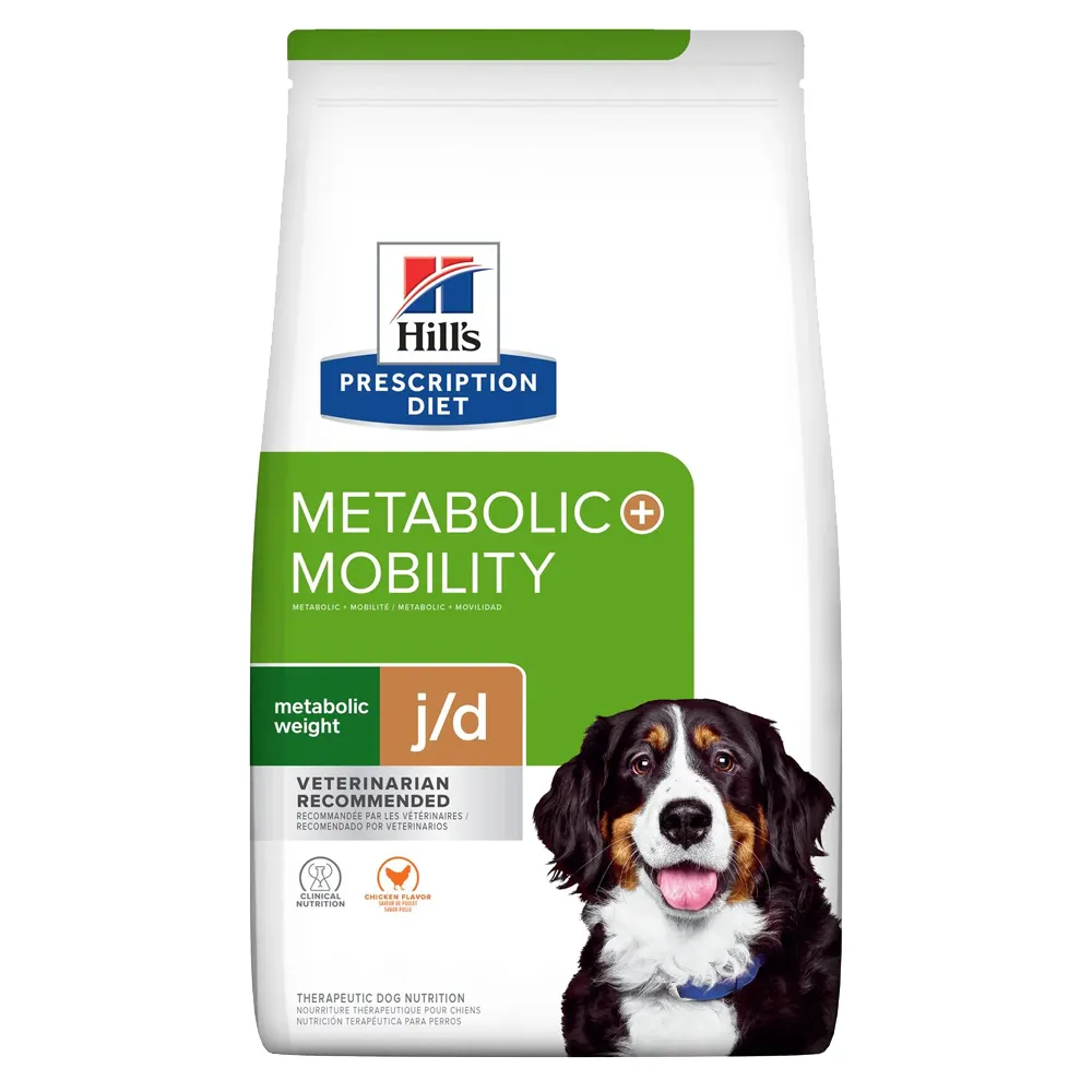 【Hills 希爾思】犬用 Metabolic體重管理+j/d 8.5磅 處方 狗飼料(肥胖代謝+關節活動 犬飼料 處方)