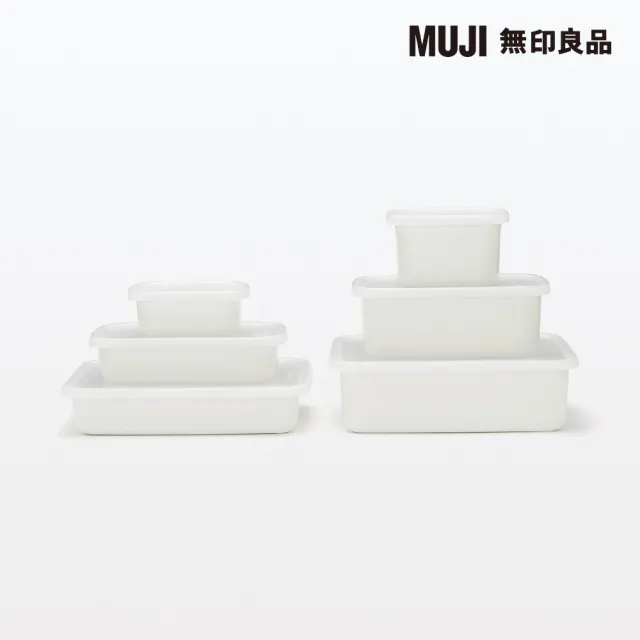 【MUJI 無印良品】琺瑯保存容器/大 約寬19*深23.5*高5cm