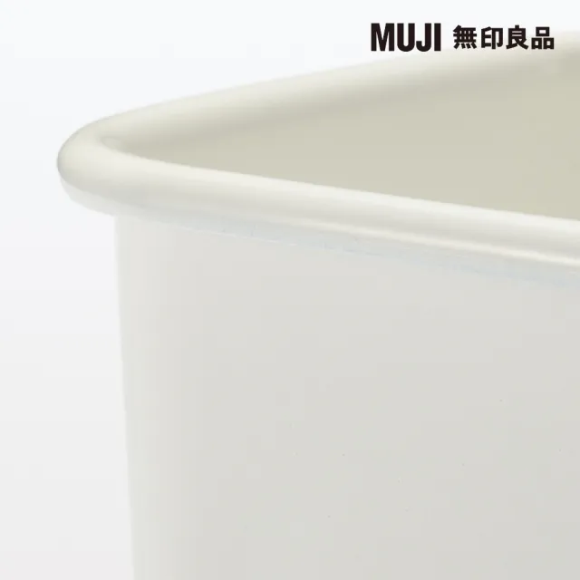 【MUJI 無印良品】琺瑯保存容器/深型.中 約寬11.5*深19*高7cm