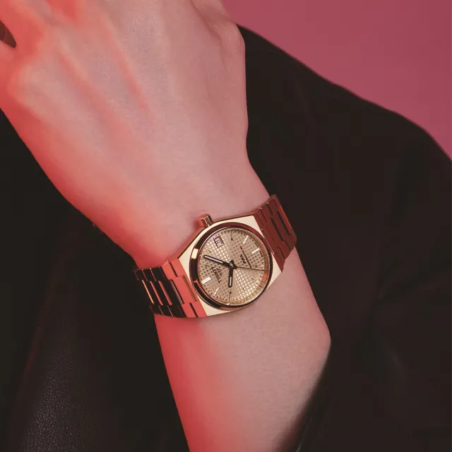 【TISSOT 天梭 官方授權】坤達推薦款 PRX系列 1970年代復刻 機械腕錶 母親節 禮物(T1374073302100)