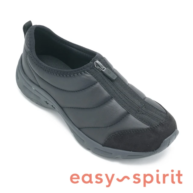 Easy SpiritEasy Spirit BRONY2 輕量拉鍊步行休閒鞋(黑色)