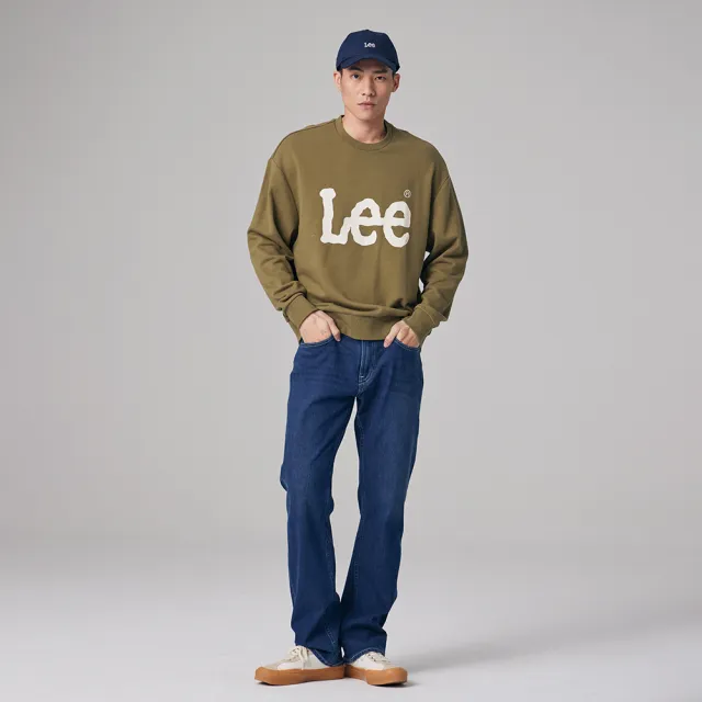 【Lee】男女同款 長袖厚T / 經典大LOGO 共2色 男女共版(LB330038034 / LB330038035)