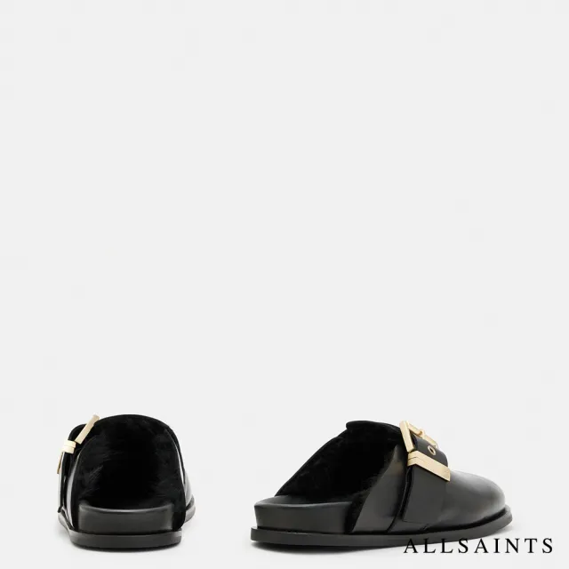 【ALLSAINTS】VENUS 鋪毛穆勒鞋Black WF501Z