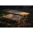 【NUIT 努特】木匠櫸木蛋捲桌 90 x 60 快速可搭起 鋁捲桌 咖啡桌 木捲桌 露營 戶外(NTT28)