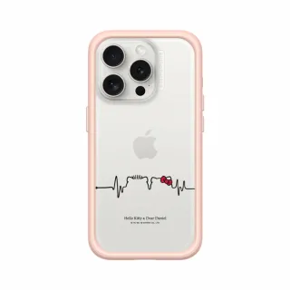 【RHINOSHIELD 犀牛盾】iPhone 15/Plus/15 Pro/Max Mod NX邊框背蓋手機殼/撲通撲通(Hello Kitty)
