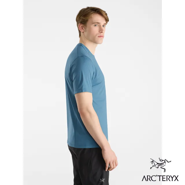 【Arcteryx 始祖鳥官方直營】男 Motus 快乾短袖圓領衫(快樂雜藍)