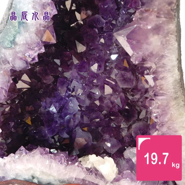 【晶辰水晶】5A級招財天然巴西紫晶洞 19.7kg(FA169)