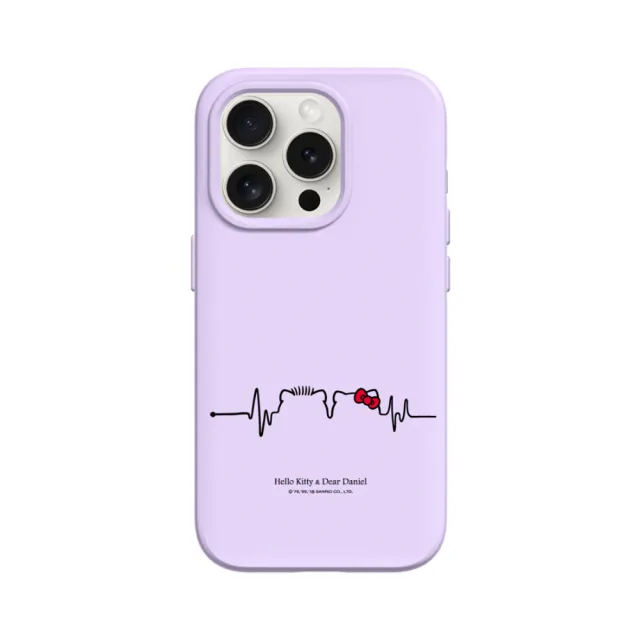 【RHINOSHIELD 犀牛盾】iPhone 15系列 SolidSuit MagSafe兼容 磁吸手機殼/撲通撲通(Hello Kitty)