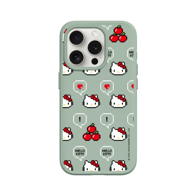 【RHINOSHIELD 犀牛盾】iPhone 15系列 SolidSuit MagSafe兼容 磁吸手機殼/Retro Hello Kitty(Hello Kitty)