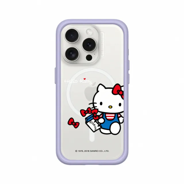 【RHINOSHIELD 犀牛盾】iPhone 15/Plus/Pro/Max Mod NX MagSafe兼容 手機殼/Shopping day(Hello Kitty)