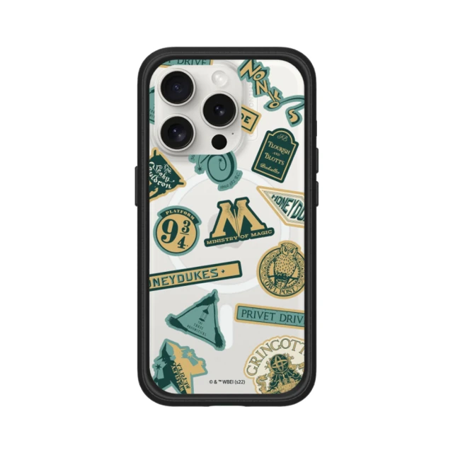 RHINOSHIELD 犀牛盾 iPhone 15/Plus/Pro Mod NX MagSafe兼容 手機殼/Sticker-Wizarding World(哈利波特)