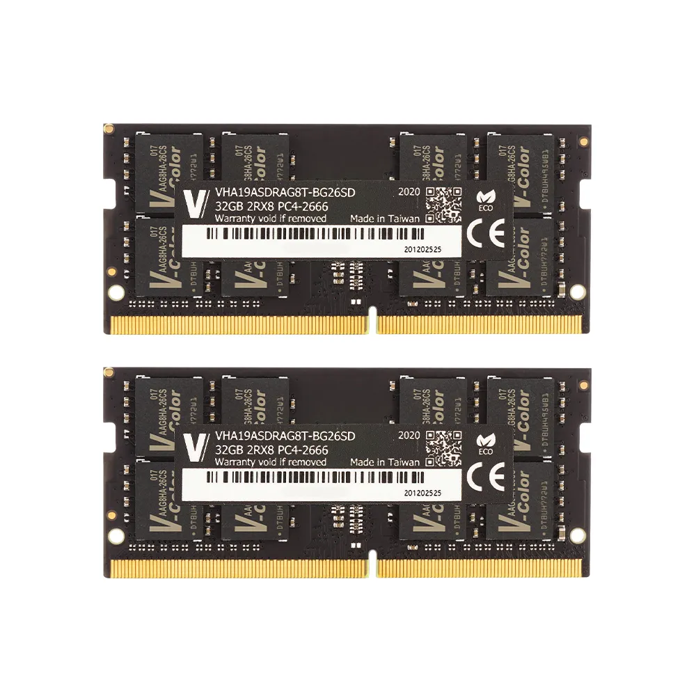 【v-color 全何】DDR4 2666 64GB kit 32Gx2 Apple專用筆記型記憶體(APPLE SO-DIMM)