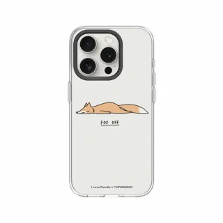 【RHINOSHIELD 犀牛盾】iPhone 15/Plus/15 Pro/Max Clear透明防摔手機殼/狐狸(I Love Doodle)