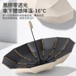 【GER 泰】144骨黑膠自動晴雨傘(抗UV/抗風/擋雨/遮陽)