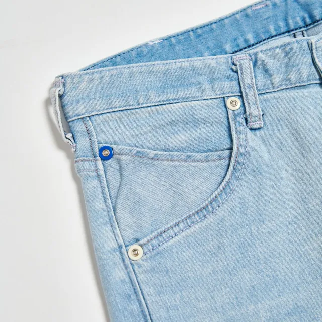 【EDWIN】男裝 E-FUNCTION 三片3D窄管牛仔褲(漂淺藍)