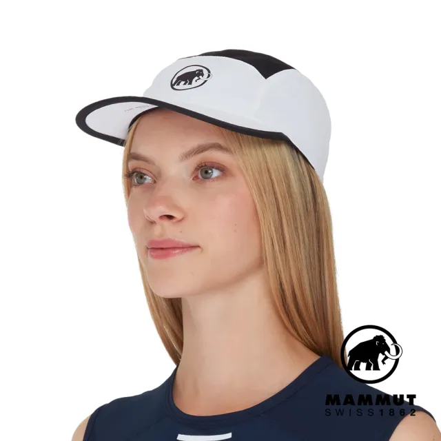 【Mammut 長毛象官方直營】Aenergy Light Cap 輕量遮陽鴨舌帽 白/黑 #1191-01320