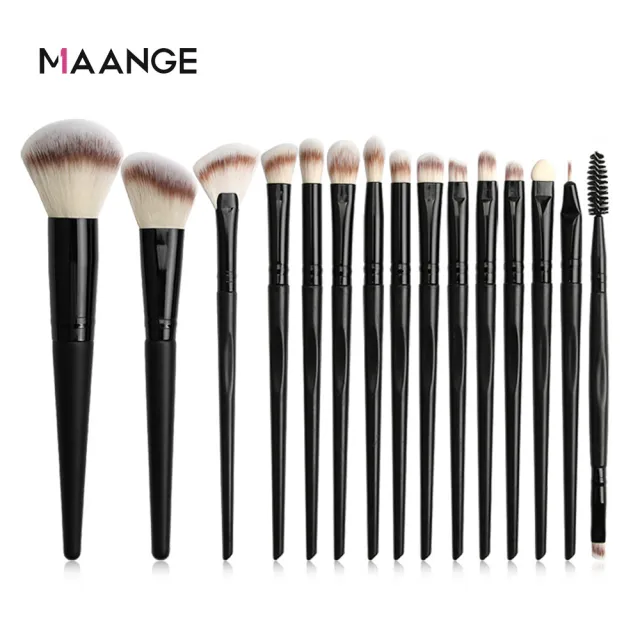 【MAANGE】專業化妝刷具套裝 彩妝化妝刷具15件組 美妝工具(美妝達人必備)