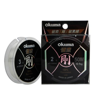 【OKUMA】碳索 剛50M碳素線3.5號
