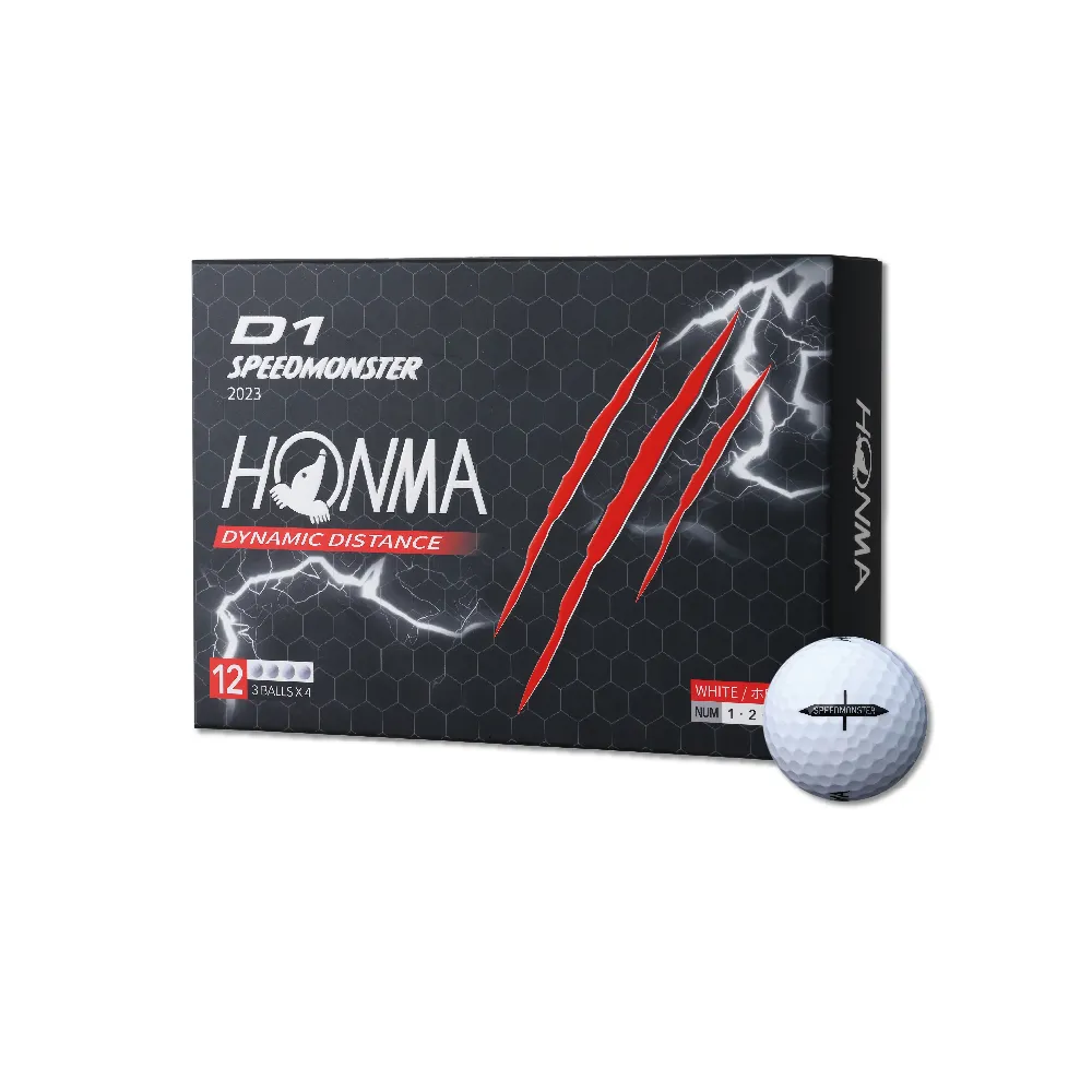 HONMA 本間高爾夫】GOLF BALL D1 SPEEDMONSTER 2023 三層球高爾夫球 