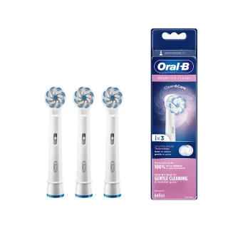 【德國百靈Oral-B-】電動牙刷 超細毛護齦刷頭EB60-3(3入)