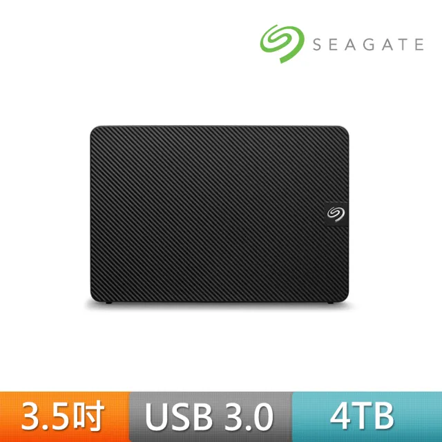【SEAGATE 希捷】新黑鑽4TB Expansion USB3.0 3.5吋外接硬碟-黑(STKP4000400)