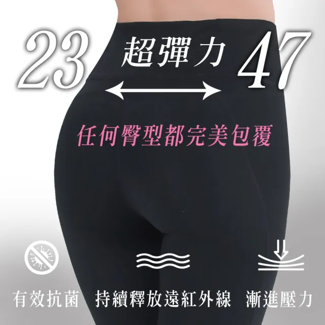 【VERTEX】2件組-石墨烯速塑雙能量女神褲-黑色