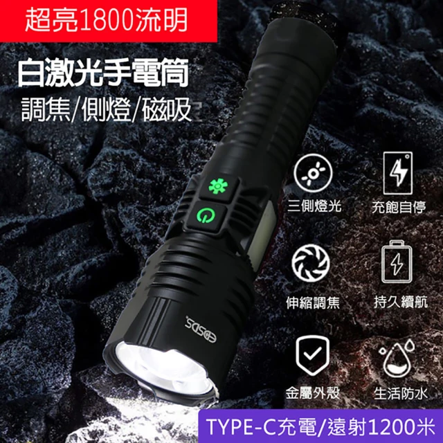 Q&T 高亮U3 LED充電式調焦彎管工作燈(SY-T902