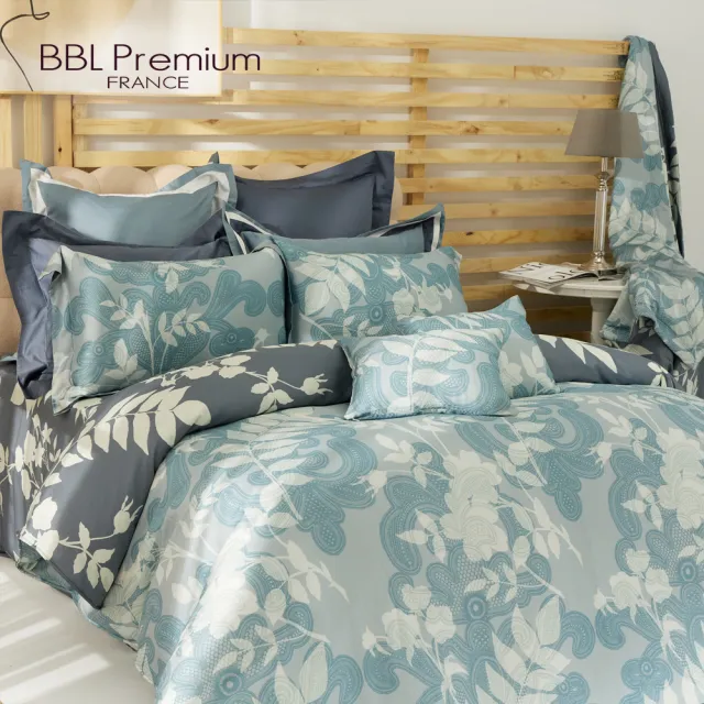【BBL Premium】100%天絲印花床包被套組-迷霧森林(雙人)