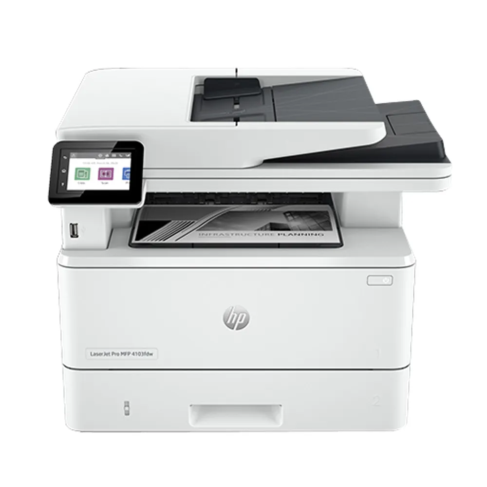 【HP 惠普】LaserJet Pro MFP 4103fdw 2Z629A 多功能 無線 黑白雷射事務機(五年保含到府安裝+加碼送碎紙機)