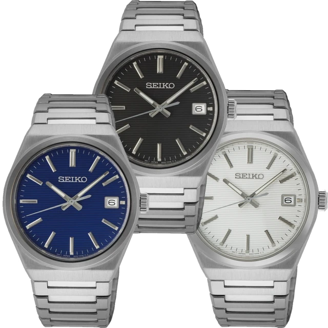 SEIKO 精工SEIKO 精工 CS系列 簡約經典腕錶－黑／藍／白(SUR557P1／SUR555P1／SUR553P1)