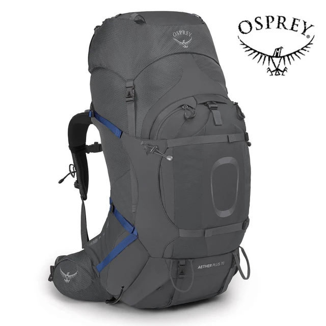 OspreyOsprey Aether Plus 70 登山背包 男款 日蝕灰(健行背包 徙步旅行 登山後背包)