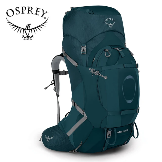OspreyOsprey Ariel Plus 60 登山背包 女款 叢林藍(健行背包 徙步旅行 登山後背包)