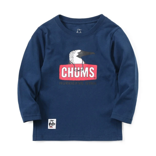 CHUMSCHUMS CHUMS 休閒 Kids Old Booby Face Brushed L/S T-Shirt長袖T恤 深藍(CH211289N001)