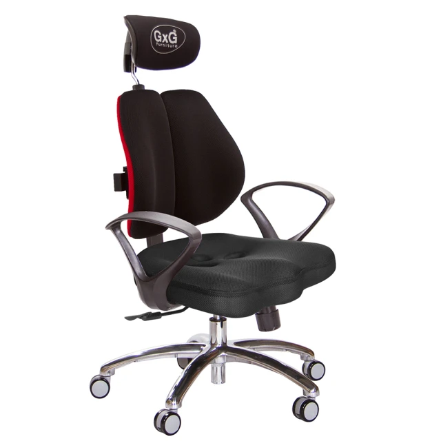 GXG 吉加吉 兩軸枕 鋁腳/3D手遊休閒扶手 雙背美臀椅(
