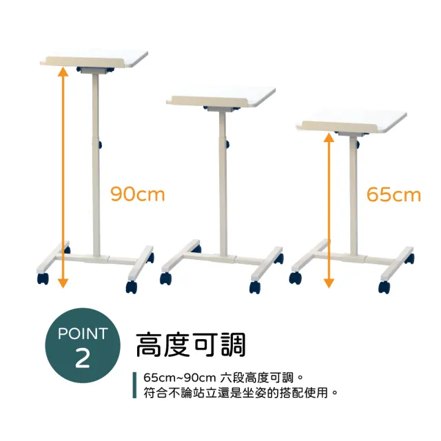 【林製作所】移動式投影機架(譜架 菜單架 DM架 平板架 邊桌 升降桌 置物台)