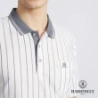 【BARONECE 百諾禮士】男款 彈性吸濕排汗直紋緹花短袖POLO衫-白色(1198293-90)
