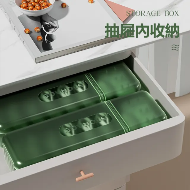 【Dagebeno荷生活】雙邊開蓋型充電線充電頭收納盒 大容量電線傳輸線分類盒(4入)