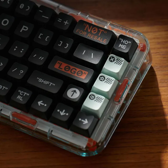 【MelGeek】Mojo68 暗夜騎士透明英文機械鍵盤(凱華 BOX PLASTIC 軸)