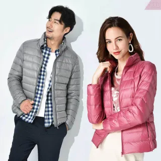 【Amay Style 艾美時尚】現貨 中大尺碼 羽絨 外套 情侶款 立領簡約防潑水顯瘦羽絨外套。S-6XL(7色)