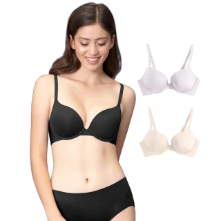 【pierre cardin 皮爾卡登女性內衣】任選_B罩簡約柔感無痕內衣(單件-BLK黑/BEI膚/LPP淺紫)