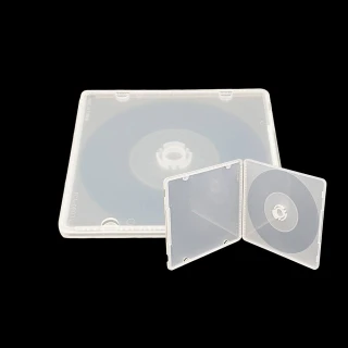 【臺灣製造】單片款8CM光碟專用 摔不破PP霧透CD盒/DVD盒/光碟盒(100個)
