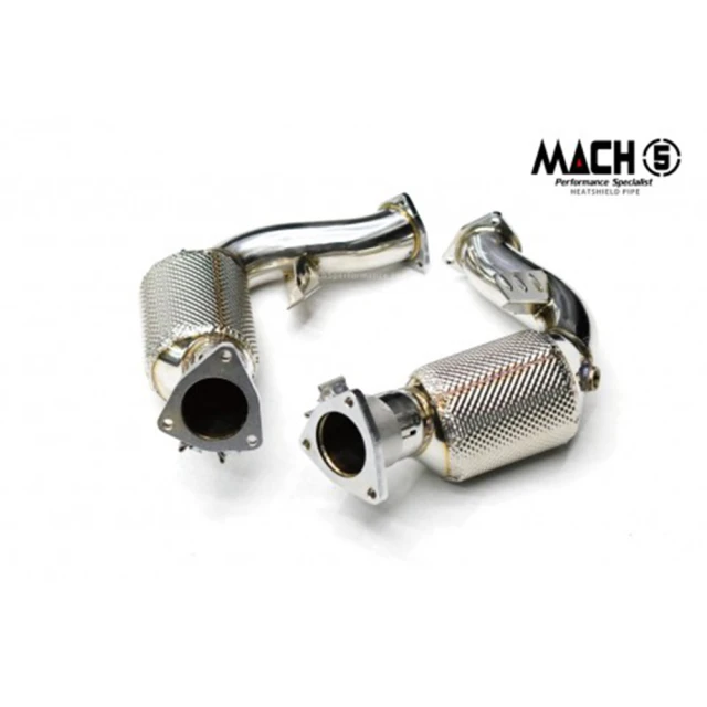 Mach5 AUDI S4 S5 高流量帶三元催化頭段排氣管